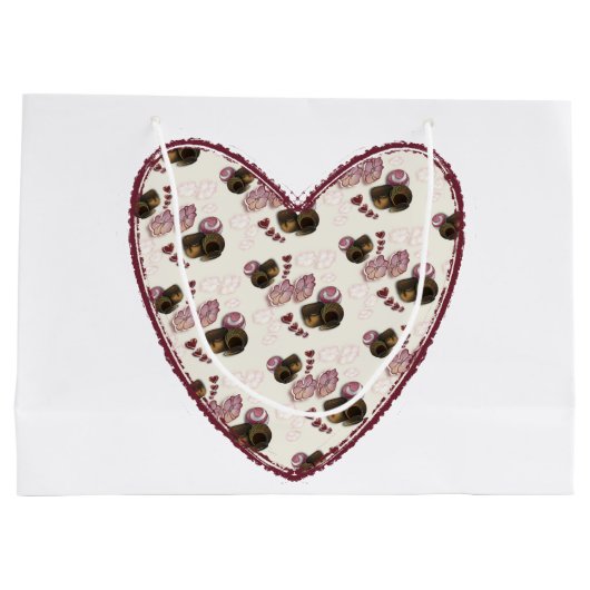 Truffle Heart Groot Cadeauzakje (Achterkant)