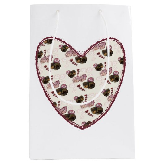 Truffle Heart Medium Cadeauzakje (Voorkant)