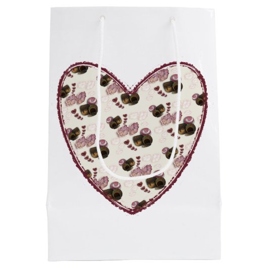 Truffle Heart Medium Cadeauzakje (Achterkant)