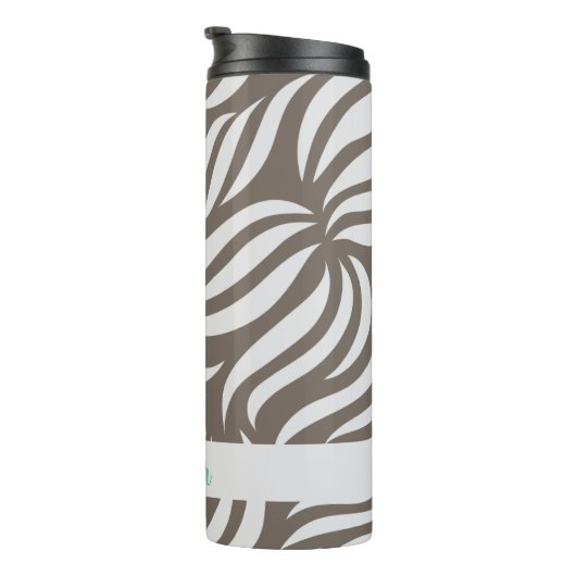 Truffle Modern Chic Simple Personalized Travel Mug Thermosbeker (Geroteerd rechts)
