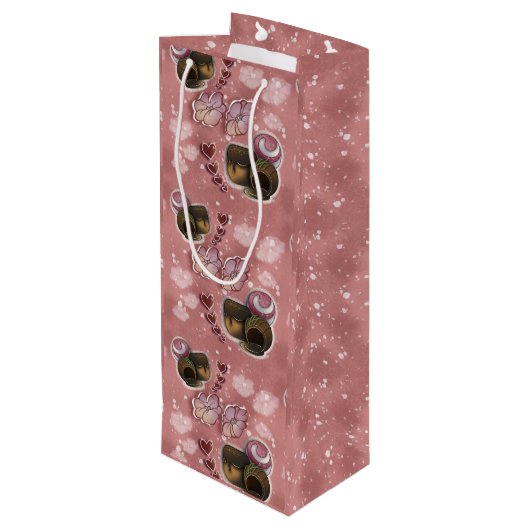 Truffle- Sprinkles Wijn Cadeautas (Achterkant Gekanteld)