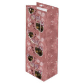 Truffle- Sprinkles Wijn Cadeautas (Voorkant Gekanteld)