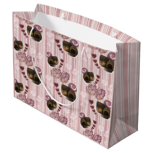 Truffle- Stripes Groot Cadeauzakje (Achterkant Gekanteld)