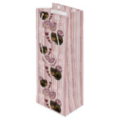 Truffle- Stripes Wijn Cadeautas (Achterkant Gekanteld)
