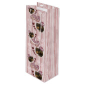 Truffle- Stripes Wijn Cadeautas (Voorkant Gekanteld)