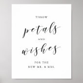 Trui Bloemblaadjes Wensen Trouwconfetti Afscheid B Poster (Voorkant)