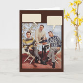 Trui Heren uit de jaren 50 Kaart (Gele Bloem)