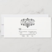 Trui laarzen & Kanten Trouw RSVP Kaarten (Achterkant)