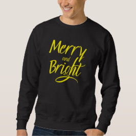 Trui: Merry and Bright (zwart) Trui