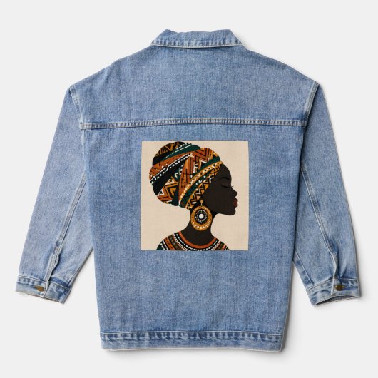 Trui met capuchon denim jacket (Achterkant)
