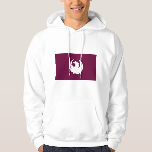 Trui met capuchon met vlag van Phoenix City, VS Hoodie (Voorkant)