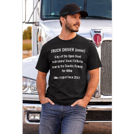 Trui met definitie voor vrachtwagenchauffeur cadea t-shirt
