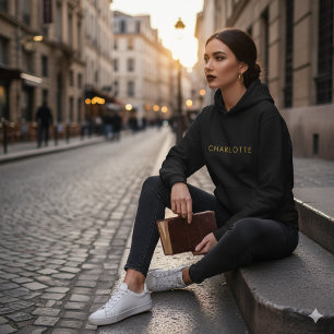 Trui met eigen naam voor dames, comfortabel en sti hoodie