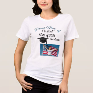 Trui met foto voor trotse moeder van afgestudeerde Tri-Blend shirt