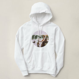 Trui met hart familie foto script aangepast cadeau hoodie