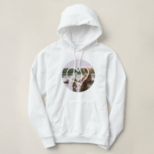 Trui met hart familie foto script aangepast cadeau hoodie