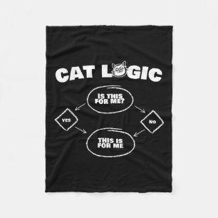 Trui met kattenlogica Functie Nieuw Cadeau voor li Fleece Deken