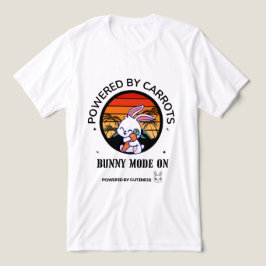 Trui met Konijn dat een Wortel Knuffelt Retro Zons Tri-Blend Shirt