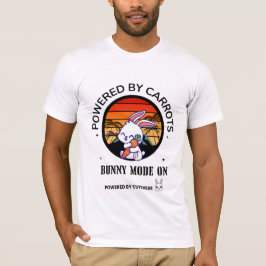 Trui met Konijn dat Wortel Knuffelt Retro Zonsonde T-shirt