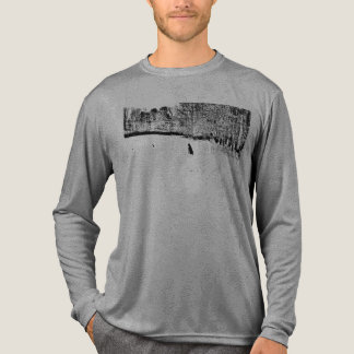 Trui met lange mouwen- Wachtend op een vriend Tri-Blend Shirt