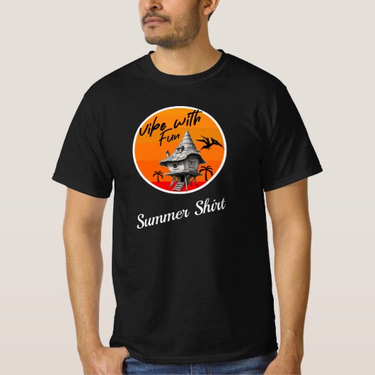 Trui Met Leuke Zomer Sfeer T-shirt (Voorkant)
