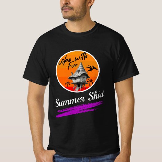 Trui Met Leuke Zomer Vibe T-shirt (Voorkant)