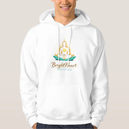 Trui met logo van Male Brightheart-meditatie Hoodie