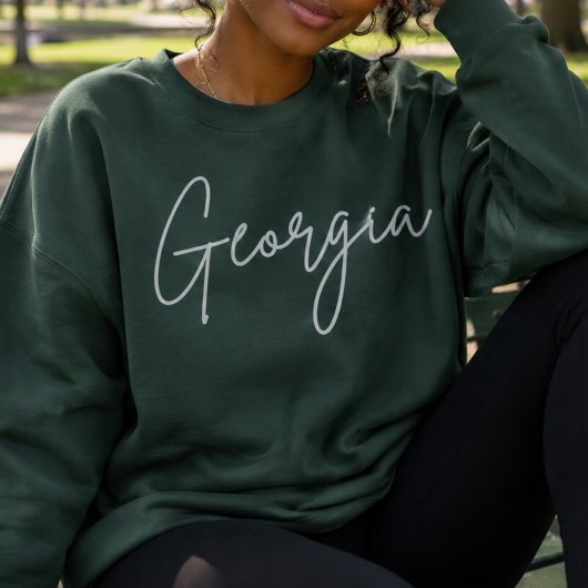 Trui met ronde hals voor de staat Georgia