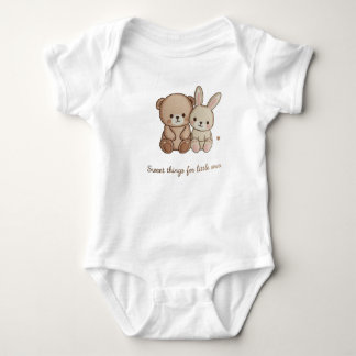 Trui met schattige baby dieren romper