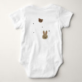 Trui met schattige baby dieren romper (Achterkant)