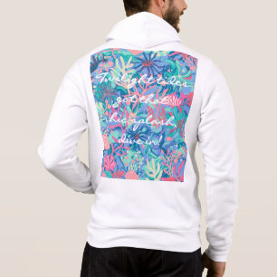 Trui met volledige ritssluiting en stijlvol grafis hoodie