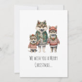 Trui met Wolf Family Feestdagenkaart (Voorkant)