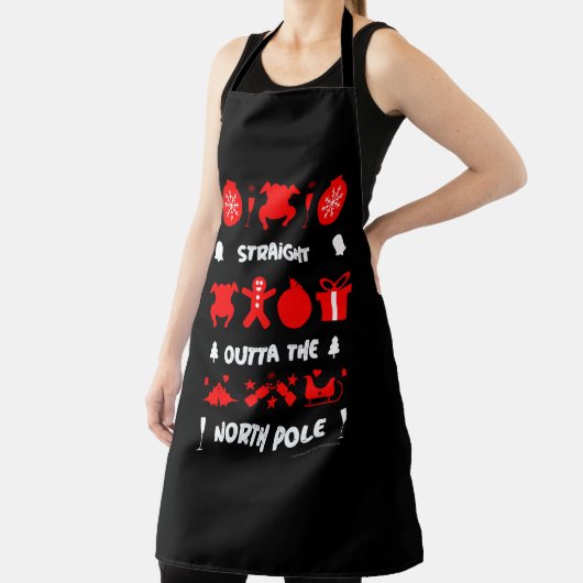 trui van de kantoor van Ugly xmas Schort (Insitu)