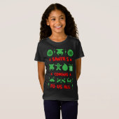 trui van de kantoor van Ugly xmas T-shirt (Voorkant volledig)
