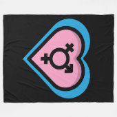 Trui van Trans Pride Fleece Deken (Voorkant (Horizontaal))