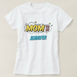 Trui voor aanstaande moeder met stripboek superhel t-shirt
