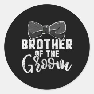 Trui voor broer van de bruidegom voor jongens Funn Ronde Sticker