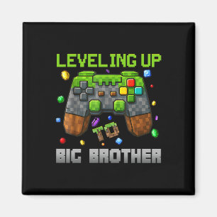 Trui voor grote broer leuk voor gamers met pixels magneet