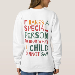 Trui voor speciaal onderwijs, sweatshirt voor steu