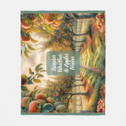 Trui Weer & Appels Voor Altijd Fleece Deken (Voorkant)