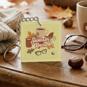 Trui Weer Quote Gezellig Herfst Look Book & Mok Sleutelhanger