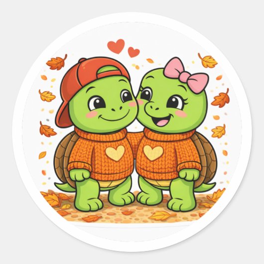 Trui Weer Ronde Sticker (Voorkant)