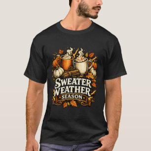 Trui Weer Seizoen Vintage Herfst T-shirt