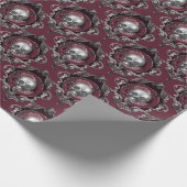 truien en bloemen op wijn cadeaupapier (Hoek)