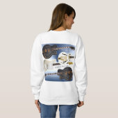 Truien met elektrische gitaren, voor dames trui (Achterkant volledig)