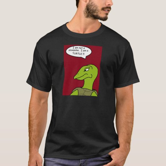 Truisschildpad T-shirt (rode achtergrond) (Voorkant)