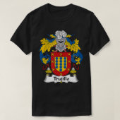 Trujillo Coat of Arms Family Crest T-shirt (Design voorkant)