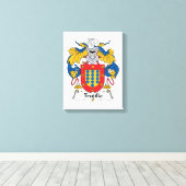 Trujillo Family Crest Canvas Afdruk (Insitu (Houten vloer))