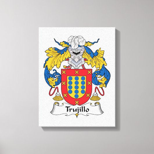 Trujillo Family Crest Canvas Afdruk (Voorkant)