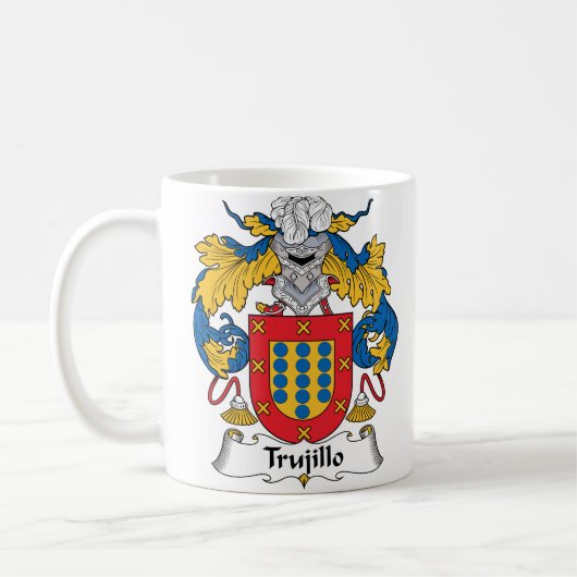 Trujillo Family Crest Koffiemok (Links)